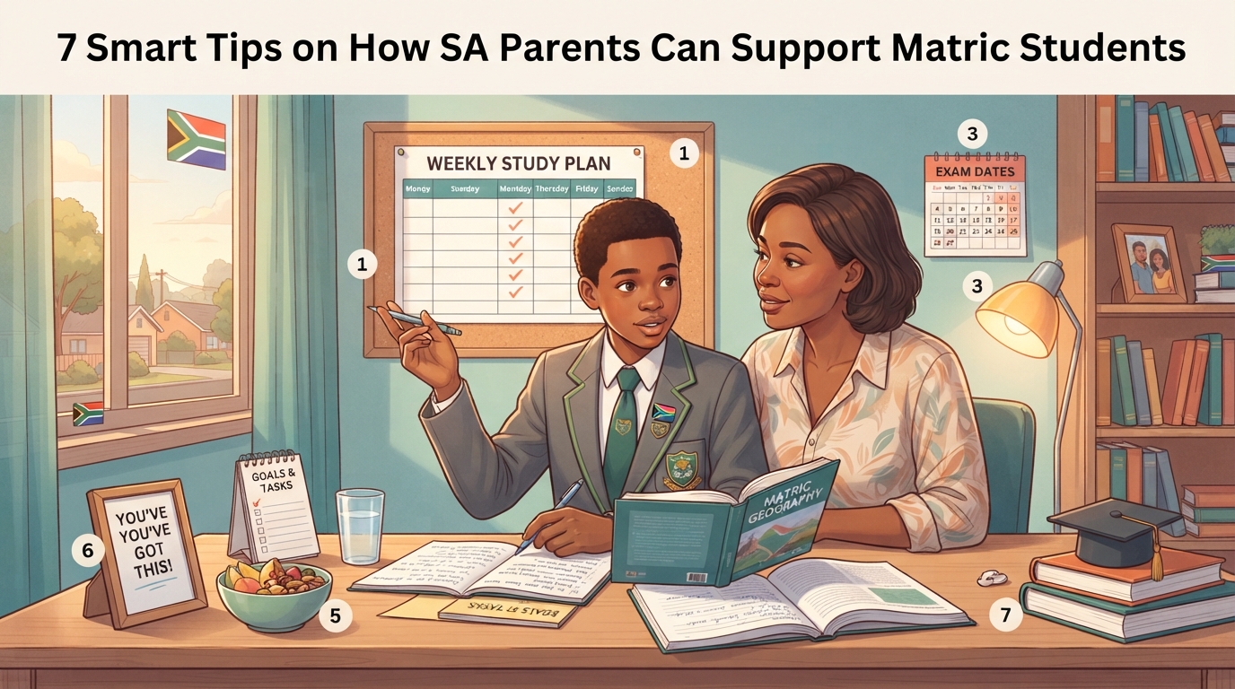 7 Smart Tips On How SA Parents Can Support Matric Students