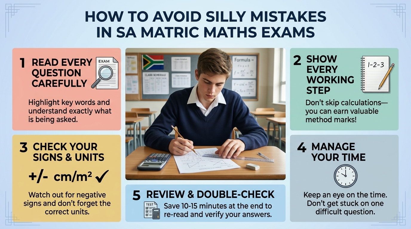 How To Avoid Silly Mistakes in SA Matric Maths Exams